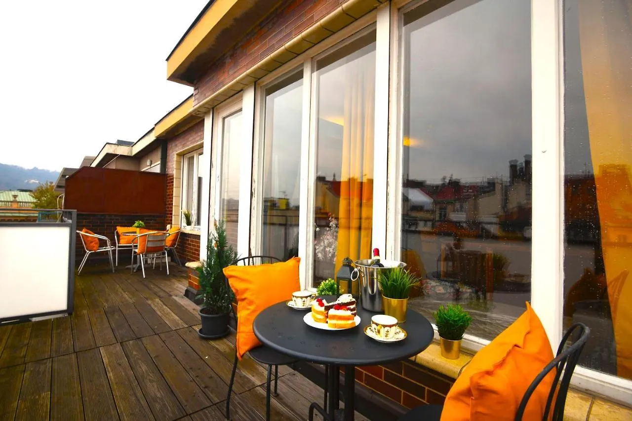 Waterfront River Side Roof Top Apartment - Terrace With City View Prag Çek Cumhuriyeti